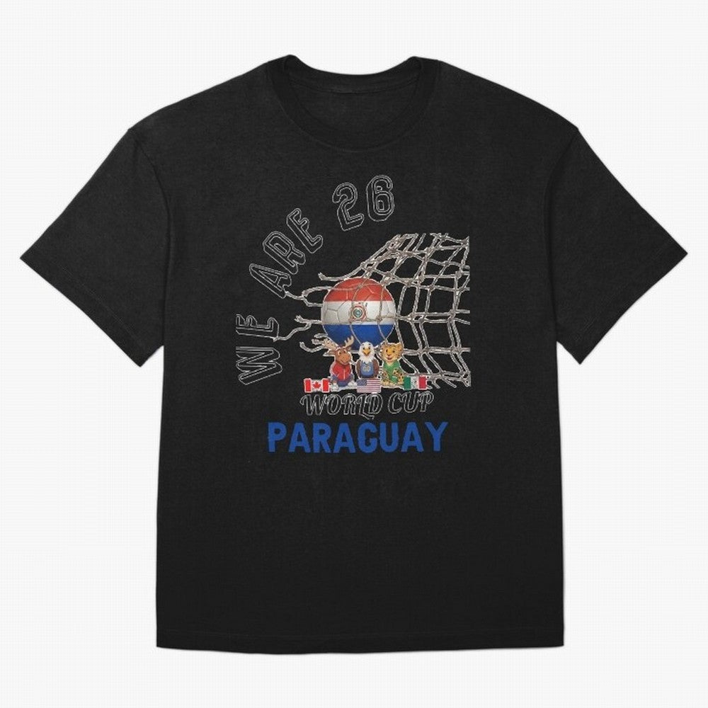 World cup 26 - Paraguay Classic T-Shirt Celebrate Fan Culture around Global Football Passion for FIFA World Cup 2026 USA Canada Mexico, Built around CR7 and Messi, France and Portugal, Fan Favorite Moments, National Team Passion, Big Match Drama