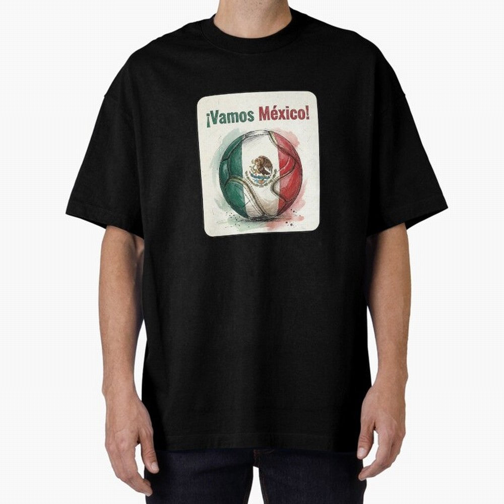 Vamos Mexico Soccer Ball Flag | Mexican Football Fan Graphic Tee Classic T-Shirt Elevate the FIFA World Cup 2026 Group Stage Journey through Messi, Neymar and Mbappe Highlights, Argentina Pride, Retro Football Energy, Iconic Rivalries, Trophy Chase