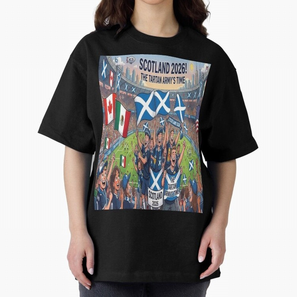 Scotland World Cup 2026 - Stadium Classic T-Shirt Celebrate the Magic of FIFA World Cup 2026 Spirit, Made for Argentina and Brazil, Messi, Neymar and Mbappe, Retro Football Energy, Iconic Rivalries, Trophy Chase Drama and Stadium Atmosphere;