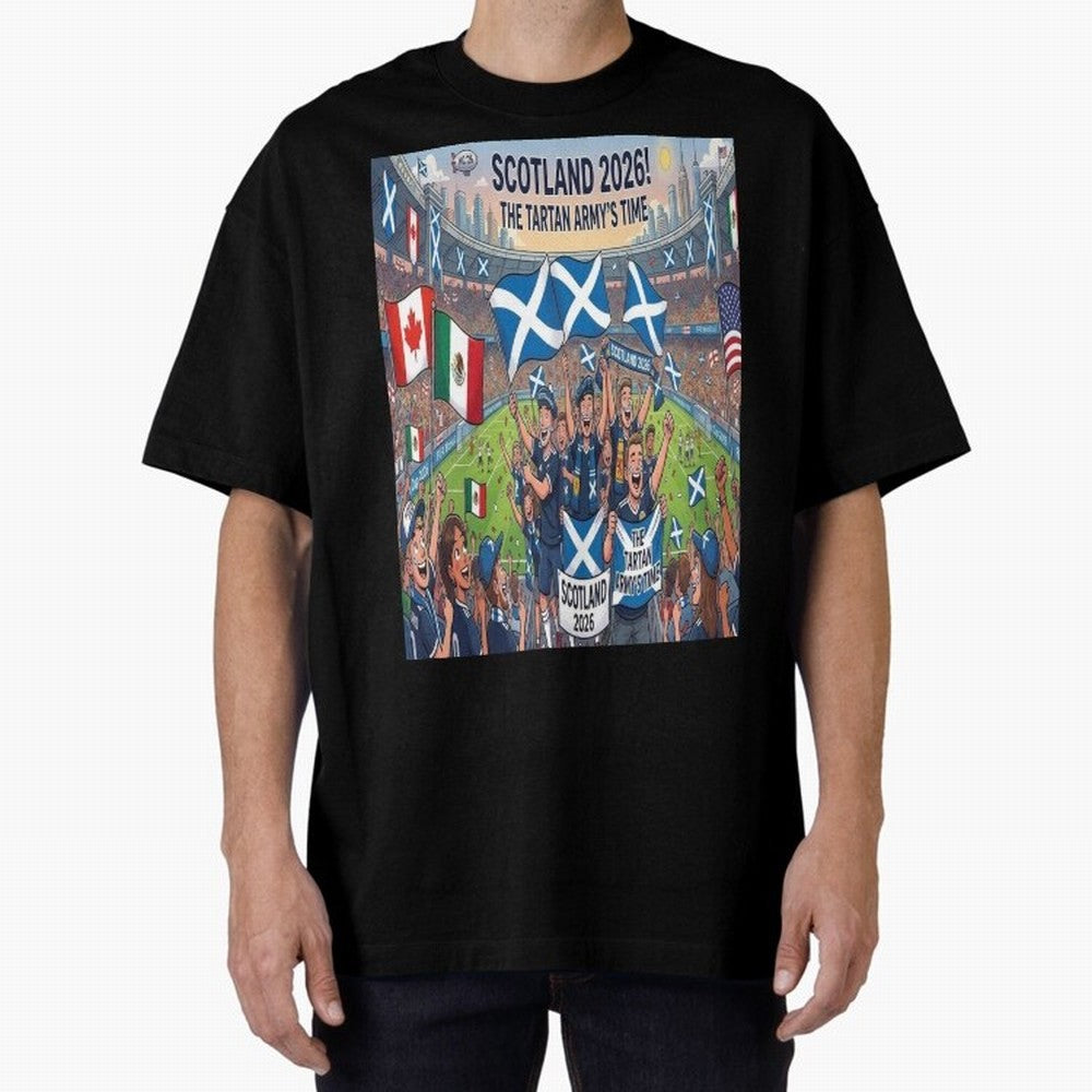 Scotland World Cup 2026 - Stadium Classic T-Shirt Celebrate the Magic of FIFA World Cup 2026 Spirit, Made for Argentina and Brazil, Messi, Neymar and Mbappe, Retro Football Energy, Iconic Rivalries, Trophy Chase Drama and Stadium Atmosphere;
