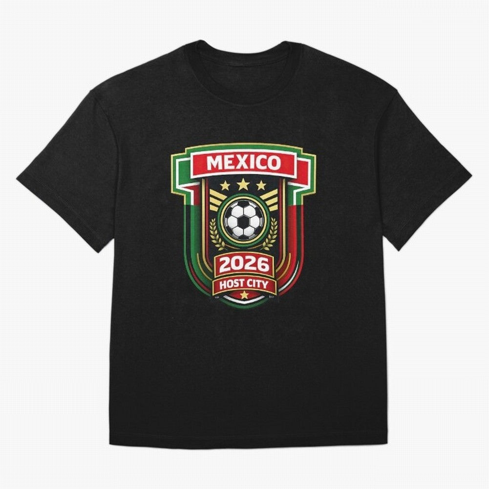 Mexico 2026 World Cup Host City Logo Classic T-Shirt Carry National Pride through Match Day Hype around FIFA World Cup 2026 USA Canada Mexico, Neymar, Netherlands, Sports Nostalgia, International Competition, Famous Players and Unforgettable