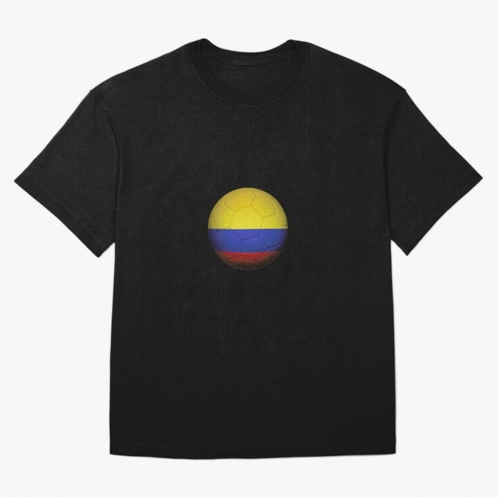 Colombia Ball Classic T-Shirt Support Your Favorite Stars during FIFA World Cup 2026 Spirit, Highlighting Argentina and Brazil, Cristiano Ronaldo, Supporter Pride, Iconic Celebrations, Legendary Names and Global Match Day Energy; Great for