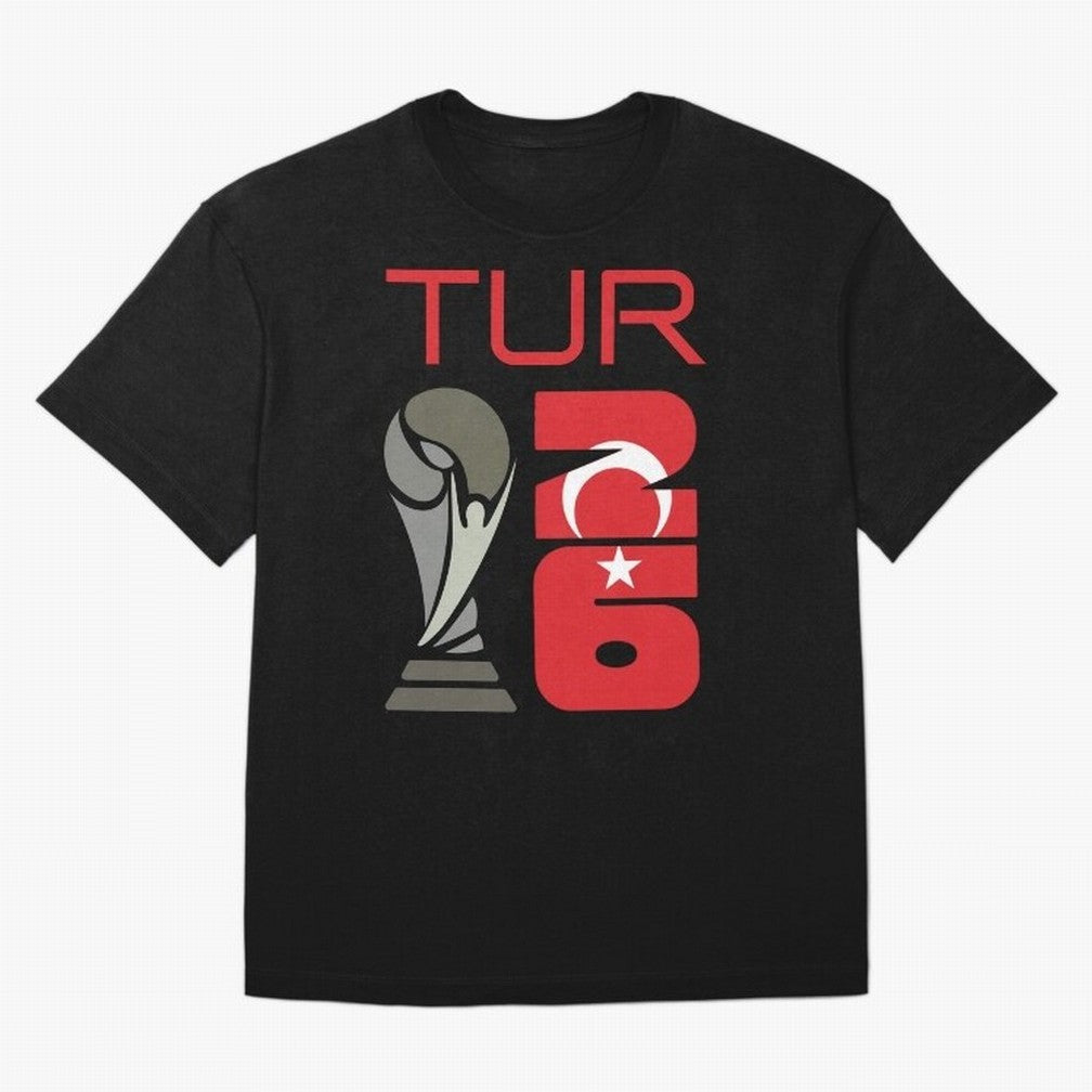 Turkey 2026 Soccer World Cup Trophy Turkish Flag Design Classic T-Shirt Celebrate FIFA World Cup 2026 for Fans of Messi and England and Germany, Bringing Football Festival Excitement, Trophy Ambitions, Country Rivalries and Star Player Buzz;