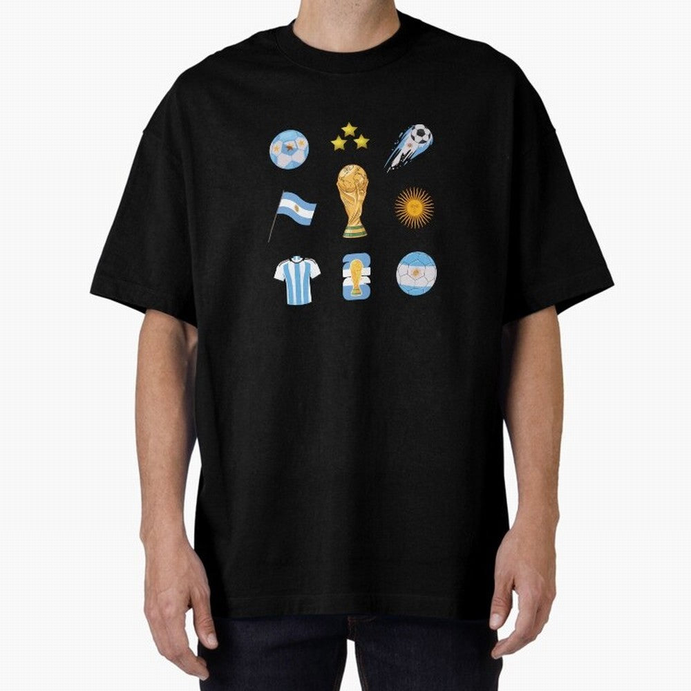 Argentina World Cup Champion 2026 Classic T-Shirt Honor Football Greatness during Match Day Hype around FIFA World Cup 2026 USA Canada Mexico, Mbappe, England, Global Supporter Spirit, Legendary Goals, National Colors and Tournament Celebration;
