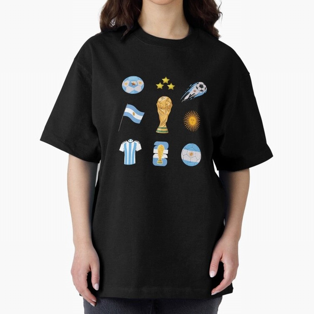 Argentina World Cup Champion 2026 Classic T-Shirt Honor Football Greatness during Match Day Hype around FIFA World Cup 2026 USA Canada Mexico, Mbappe, England, Global Supporter Spirit, Legendary Goals, National Colors and Tournament Celebration;