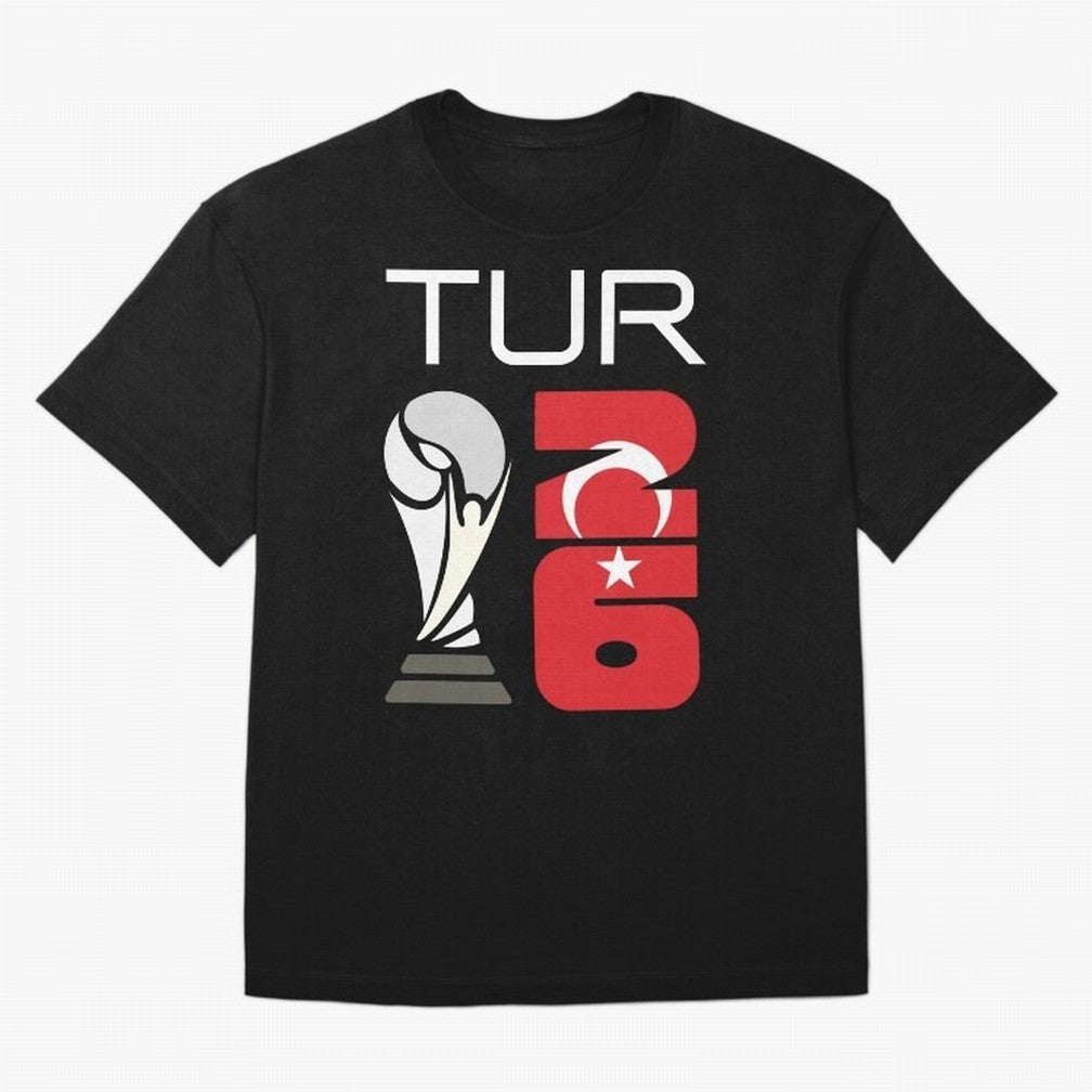 Turkey 2026 Soccer World Cup Trophy Turkish Flag Design Classic T-Shirt Bring a Vintage Feel to the FIFA World Cup 2026 USA Canada Mexico Journey through Messi, CR7 and Mbappe Highlights, Germany Pride, Goal Celebration Energy, Supporter Heritage,