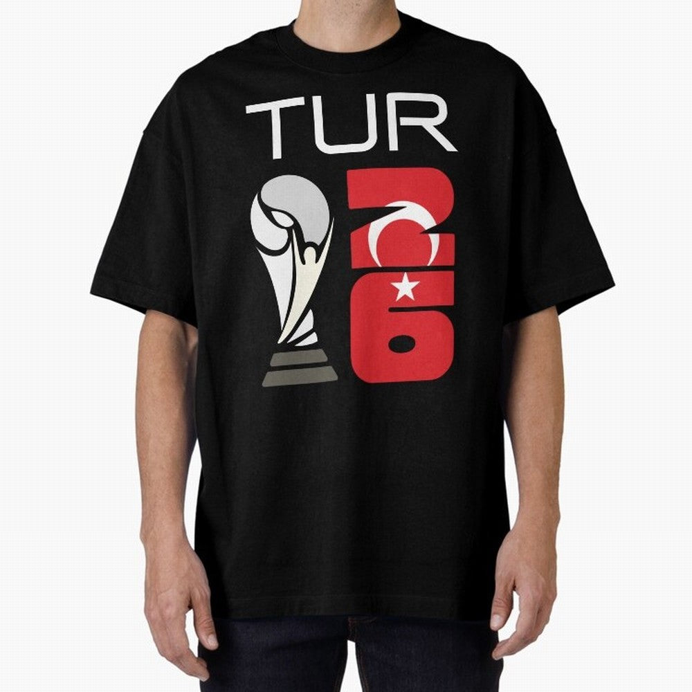 Turkey 2026 Soccer World Cup Trophy Turkish Flag Design Classic T-Shirt Bring a Vintage Feel to the FIFA World Cup 2026 USA Canada Mexico Journey through Messi, CR7 and Mbappe Highlights, Germany Pride, Goal Celebration Energy, Supporter Heritage,