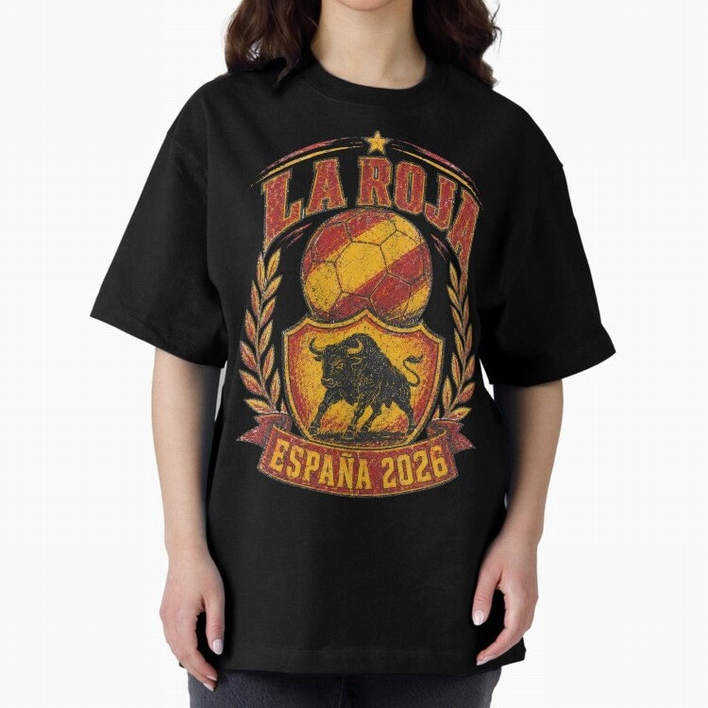 La Roja Espa?a 2026 World Cup Soccer T-Shirt Classic T-Shirt Live for the Drama of Match Day Hype around FIFA World Cup 2026, Messi, England and Germany, Football Festival Excitement, Trophy Ambitions, Country Rivalries and Star Player Buzz; Great