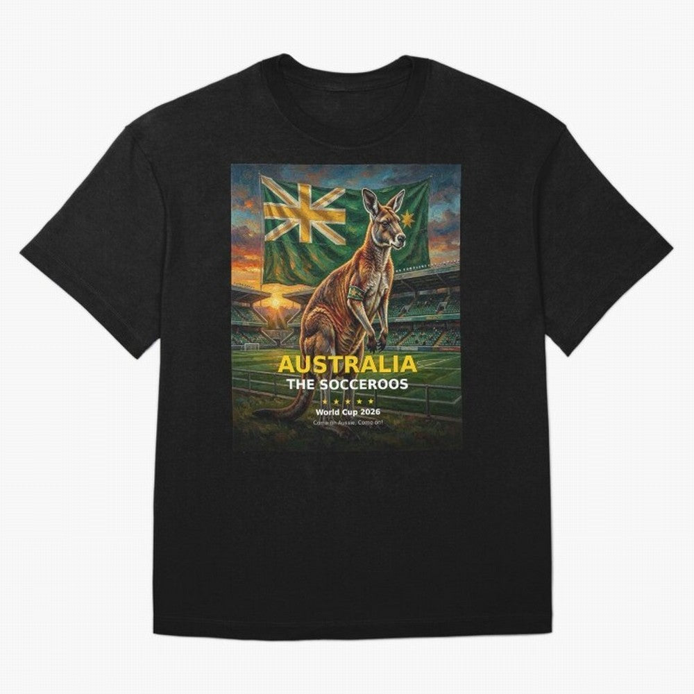 Australia Socceroos - World Cup 2026 Soccer Fan Tee Classic T-Shirt Live the Energy of Global Football Passion for FIFA World Cup 2026 Group Stage, Built around Haaland, Brazil, Sports Nostalgia, International Competition, Famous Players and