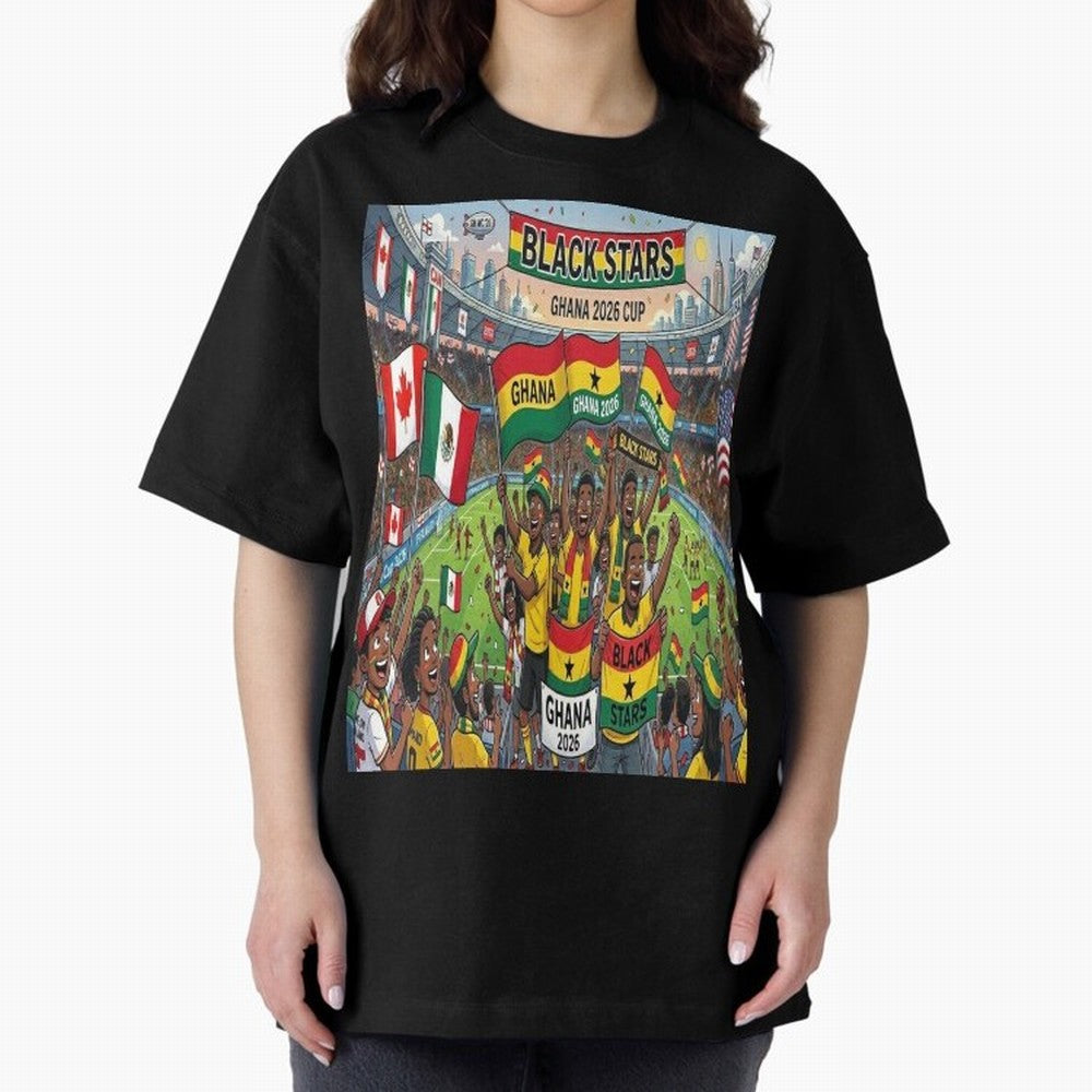 Ghana World Cup 2026 - Stadium Classic T-Shirt Celebrate the Stars of FIFA World Cup 2026 Group Stage Spirit, Driven by Netherlands, CR7, Tournament Hype, Historic Matchups, Family Viewing Parties and Global Sports Pride; Great for Supporters Who