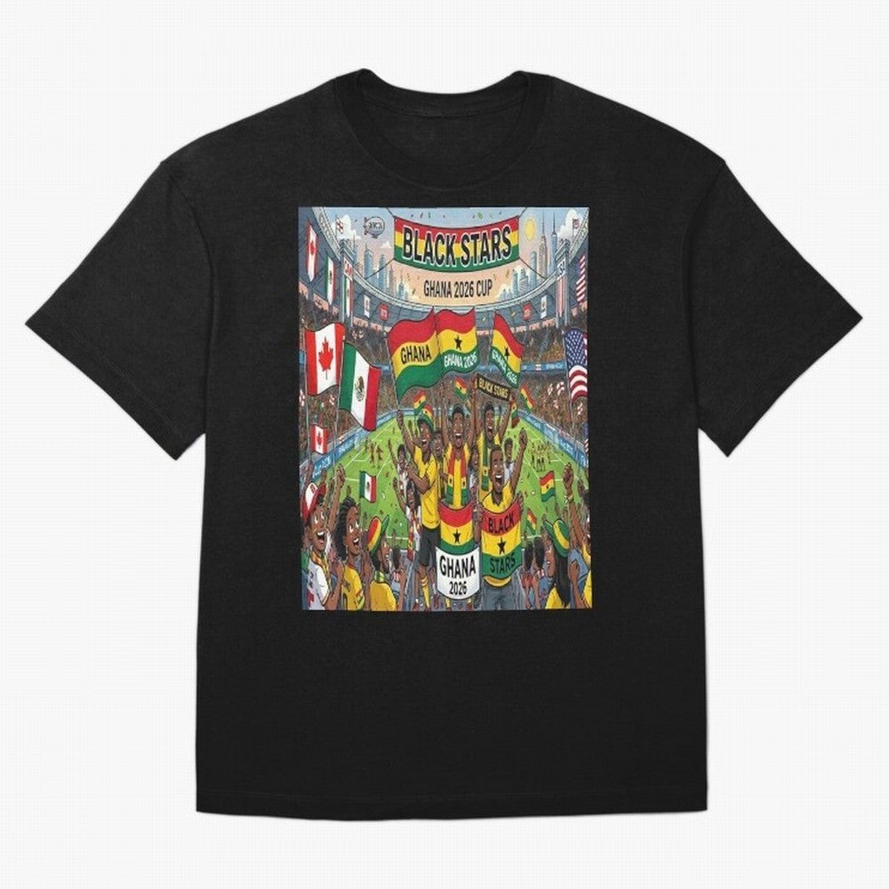 Ghana World Cup 2026 - Stadium Classic T-Shirt Celebrate the Stars of FIFA World Cup 2026 Group Stage Spirit, Driven by Netherlands, CR7, Tournament Hype, Historic Matchups, Family Viewing Parties and Global Sports Pride; Great for Supporters Who