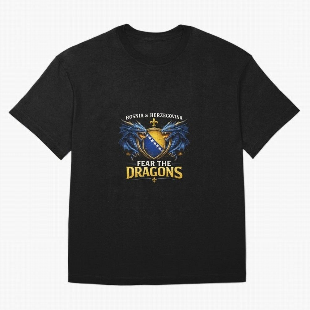 Fear the Dragons ¨C Bosnia Zmajevi Football Shirt | Bosnia & Herzegovina Fans Design Classic T-Shirt Stand Out with Spirit from the FIFA World Cup 2026 Journey through Neymar, Haaland and Cristiano Ronaldo Highlights, England Pride, Football