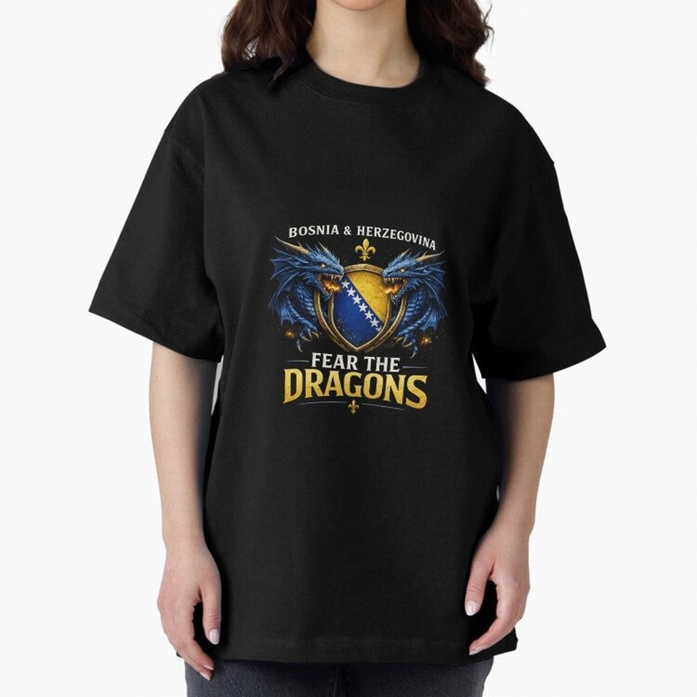 Fear the Dragons ¨C Bosnia Zmajevi Football Shirt | Bosnia & Herzegovina Fans Design Classic T-Shirt Stand Out with Spirit from the FIFA World Cup 2026 Journey through Neymar, Haaland and Cristiano Ronaldo Highlights, England Pride, Football