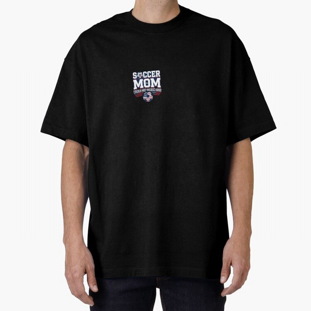 Soccer Mom World Cup Bold Text | 2026 Football Mom Classic T-Shirt Join Supporters Worldwide for Global Football Passion for FIFA World Cup 2026 USA Canada Mexico, Inspired by Cristiano Ronaldo, Haaland and CR7, Germany, Football History, Final
