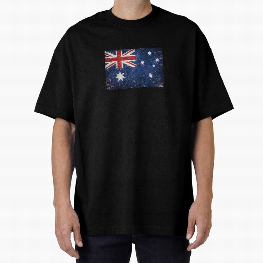 Australia Football World Cup Flag | Grunge Socceroos Soccer Classic T-Shirt Mark Global Football Passion for FIFA World Cup 2026 USA Canada Mexico, Inspired by Messi, Spain and Netherlands, Champion Mindset, Group Stage Buzz, Knockout Tension and