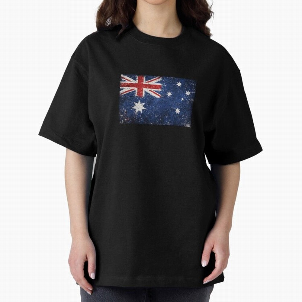 Australia Football World Cup Flag | Grunge Socceroos Soccer Classic T-Shirt Mark Global Football Passion for FIFA World Cup 2026 USA Canada Mexico, Inspired by Messi, Spain and Netherlands, Champion Mindset, Group Stage Buzz, Knockout Tension and