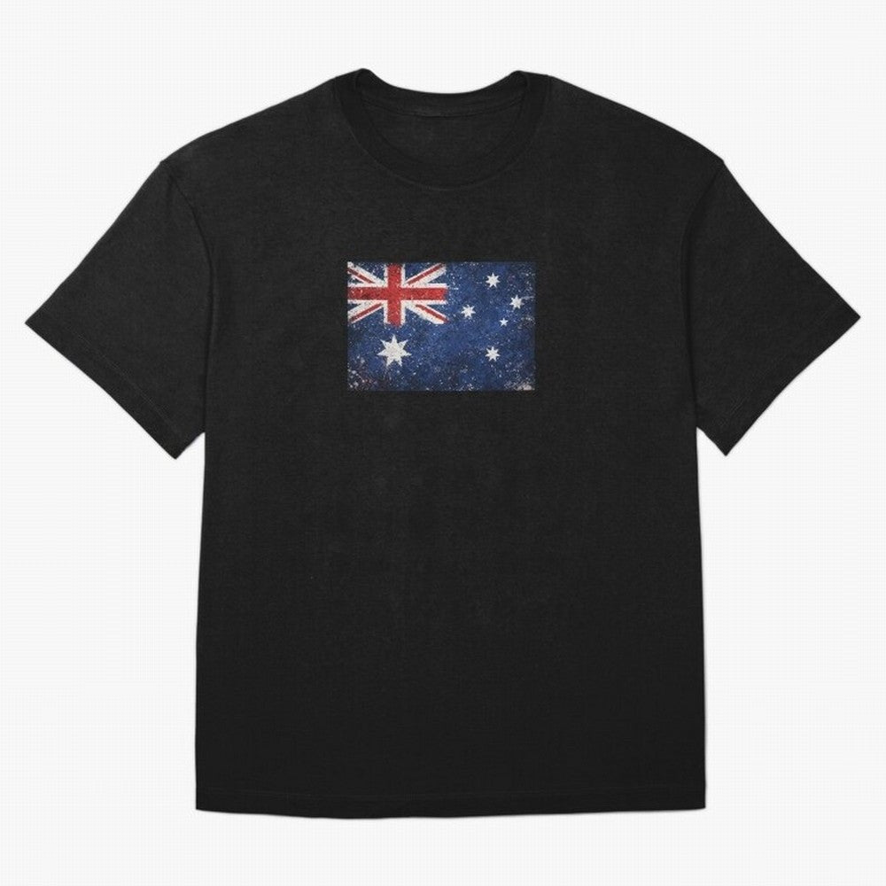 Australia Football World Cup Flag | Grunge Socceroos Soccer Classic T-Shirt Mark Global Football Passion for FIFA World Cup 2026 USA Canada Mexico, Inspired by Messi, Spain and Netherlands, Champion Mindset, Group Stage Buzz, Knockout Tension and