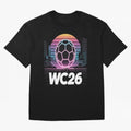 Retrofuturistic World Cup 2026 ¡ª Retro Sci-Fi Football Poster Classic T-Shirt Follow Every Goal of the FIFA World Cup 2026 Group Stage Journey through CR7 and Messi Highlights, Brazil, Portugal and Argentina Pride, Classic Soccer Heritage,