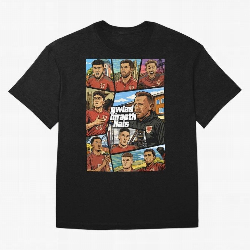 GTA Cymru Classic T-Shirt Make Memories around the FIFA World Cup 2026 Journey through Mbappe and Neymar Highlights, Germany Pride, Match Day Excitement, Supporter Culture, Golden Goals and Global Football Passion; Built for Supporters Chasing