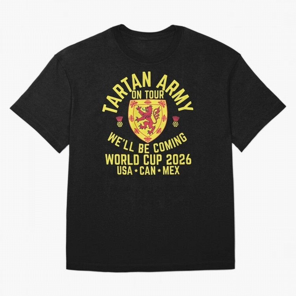 Tartan Army World Cup 2026 Scotland Tour Classic T-Shirt Celebrate the Next Chapter of the FIFA World Cup 2026 Journey through Messi, Neymar and Mbappe Highlights, Argentina and Brazil Pride, Tournament Hype, Historic Matchups, Family Viewing