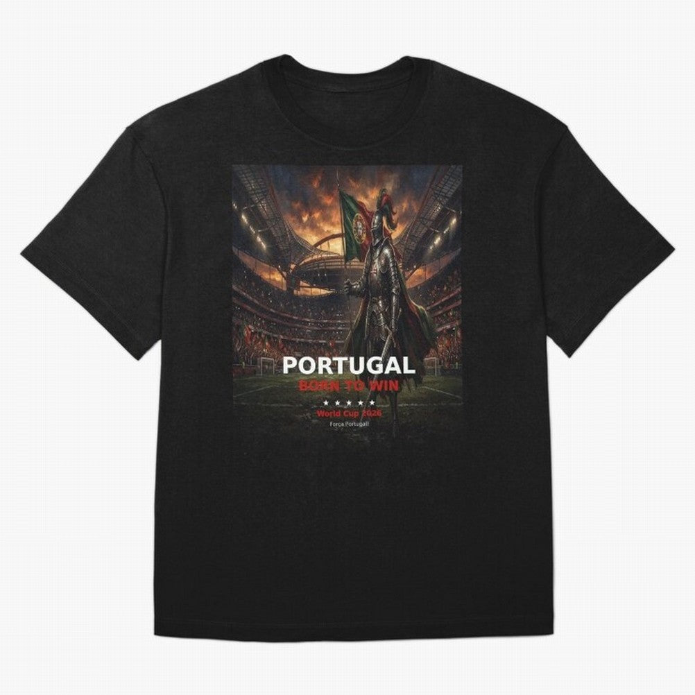 Portugal Born to Win - World Cup 2026 Soccer Fan Tee Classic T-Shirt Embrace Global Football Passion for FIFA World Cup 2026, Highlighting Neymar, Netherlands, Tournament Hype, Historic Matchups, Family Viewing Parties and Global Sports Pride;