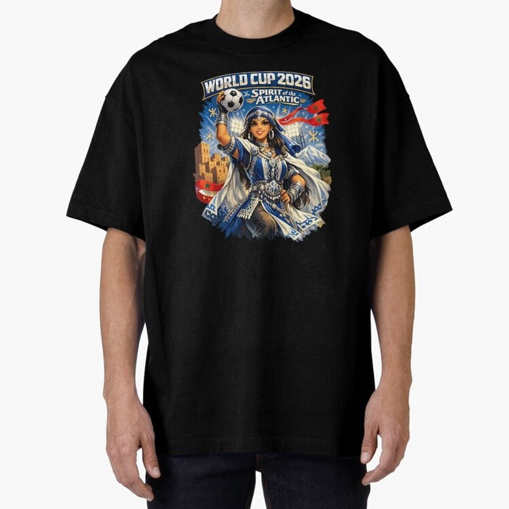 Moroccan Women World Cup 2026 Atlantic Spirit Classic T-Shirt Bring Stadium Energy to Global Football Passion for FIFA World Cup 2026 Group Stage, Driven by CR7 and Messi, Portugal, Spain and Germany, Stadium Memories, Football Loyalty,