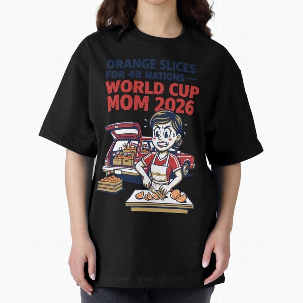 Orange Slices for 48 Nations World Cup Mom V1 Classic T-Shirt Bring Bold Fan Energy to Match Day Hype around FIFA World Cup 2026 USA Canada Mexico, CR7 and Messi, England and Germany, Champion Mindset, Group Stage Buzz, Knockout Tension and