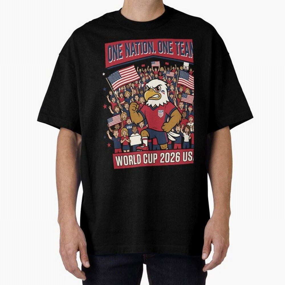 One Nation One Team ¡ª World Cup 2026 USA Classic T-Shirt Bring International Match Energy to Global Football Passion for FIFA World Cup 2026 USA Canada Mexico, Filled with Cristiano Ronaldo, Netherlands, Vintage Soccer Flavor, Modern Football