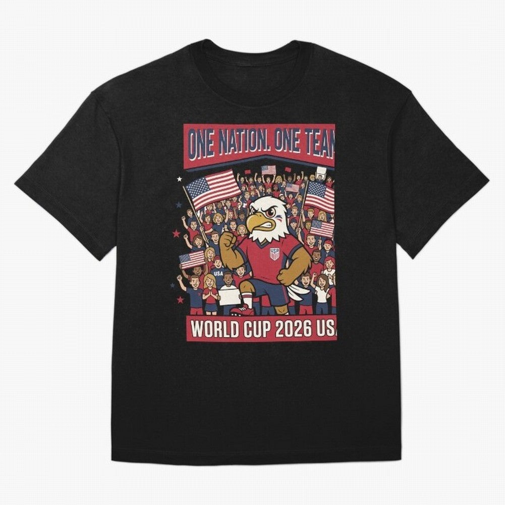 One Nation One Team ¡ª World Cup 2026 USA Classic T-Shirt Bring International Match Energy to Global Football Passion for FIFA World Cup 2026 USA Canada Mexico, Filled with Cristiano Ronaldo, Netherlands, Vintage Soccer Flavor, Modern Football