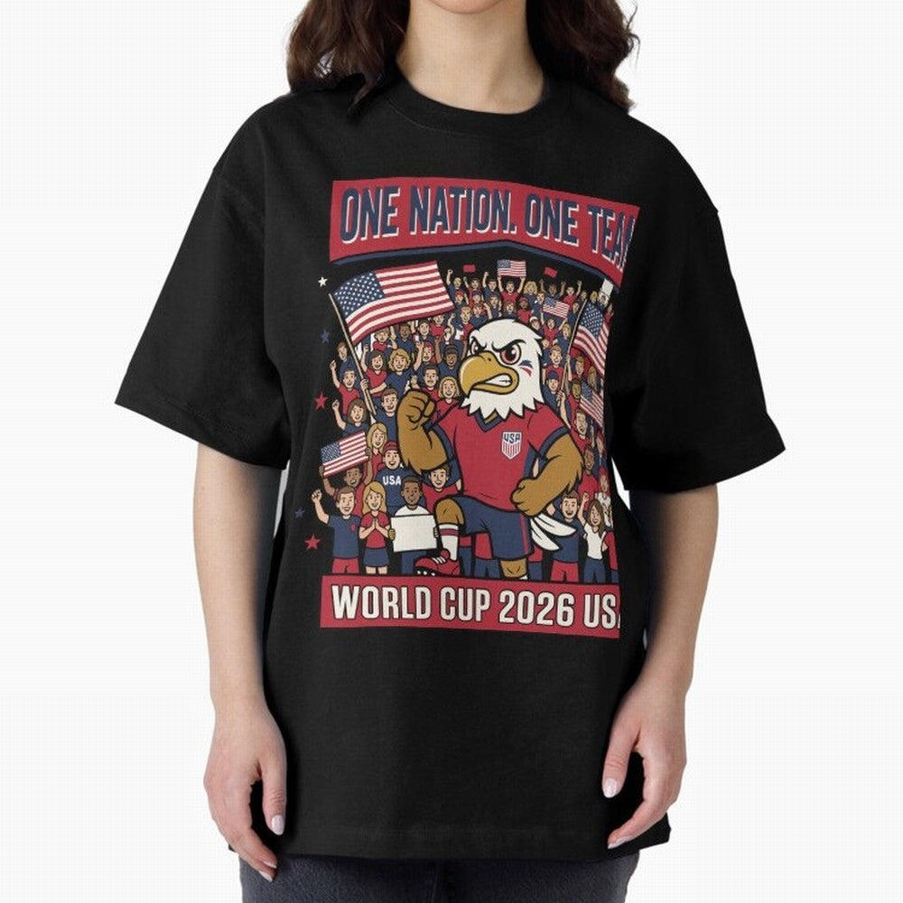 One Nation One Team ¡ª World Cup 2026 USA Classic T-Shirt Bring International Match Energy to Global Football Passion for FIFA World Cup 2026 USA Canada Mexico, Filled with Cristiano Ronaldo, Netherlands, Vintage Soccer Flavor, Modern Football
