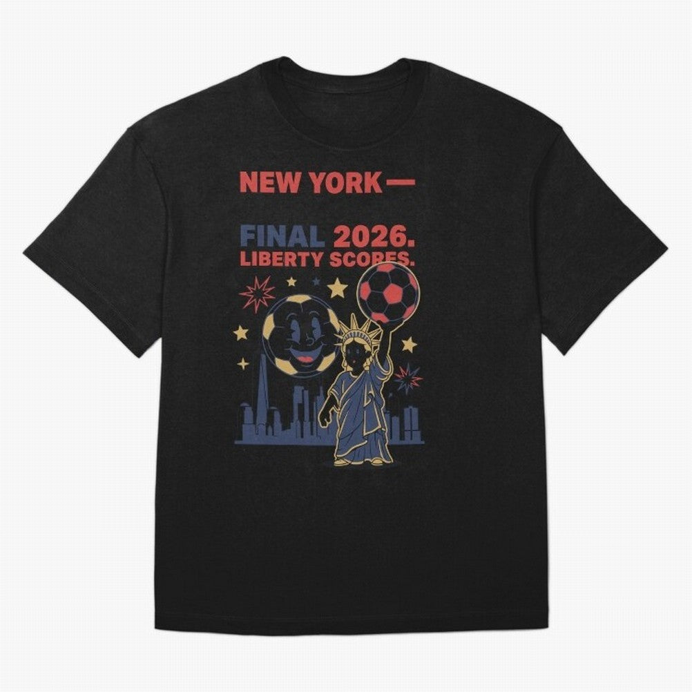 New York World Cup Final 2026 V4 Classic T-Shirt Feel the Roar of the FIFA World Cup 2026 Journey through CR7 and Messi Highlights, Argentina Pride, Retro Football Energy, Iconic Rivalries, Trophy Chase Drama and Stadium Atmosphere; Ideal for Fans