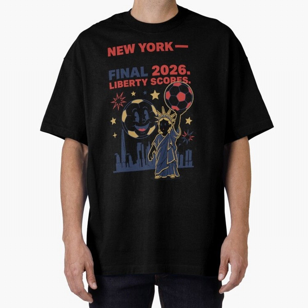 New York World Cup Final 2026 V4 Classic T-Shirt Feel the Roar of the FIFA World Cup 2026 Journey through CR7 and Messi Highlights, Argentina Pride, Retro Football Energy, Iconic Rivalries, Trophy Chase Drama and Stadium Atmosphere; Ideal for Fans