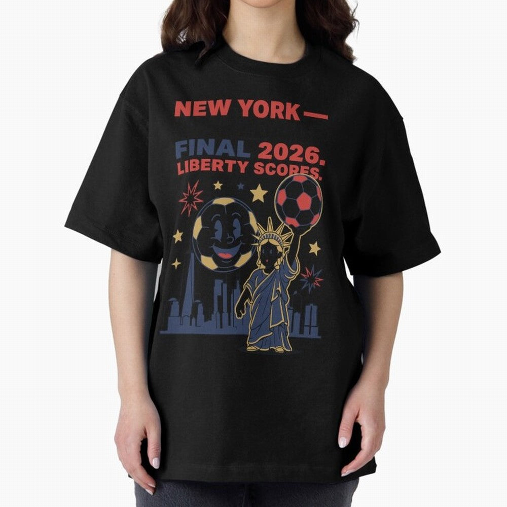 New York World Cup Final 2026 V4 Classic T-Shirt Feel the Roar of the FIFA World Cup 2026 Journey through CR7 and Messi Highlights, Argentina Pride, Retro Football Energy, Iconic Rivalries, Trophy Chase Drama and Stadium Atmosphere; Ideal for Fans