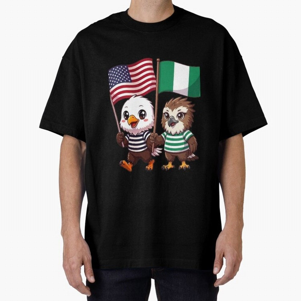 the American eagle and its friend the Nigerian eagle Classic T-Shirt Enjoy the FIFA World Cup 2026 USA Canada Mexico Journey through Cristiano Ronaldo Highlights, England, France and Netherlands Pride, Classic Soccer Heritage, Championship
