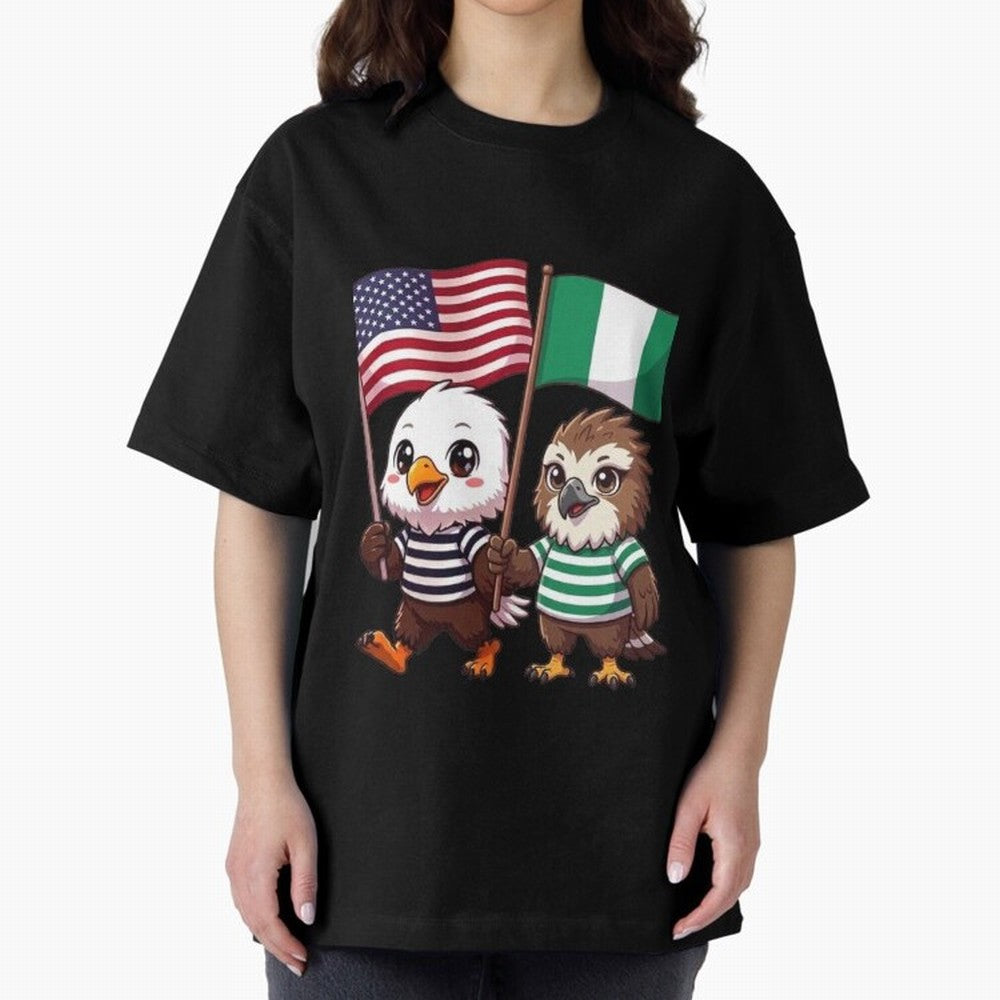 the American eagle and its friend the Nigerian eagle Classic T-Shirt Enjoy the FIFA World Cup 2026 USA Canada Mexico Journey through Cristiano Ronaldo Highlights, England, France and Netherlands Pride, Classic Soccer Heritage, Championship