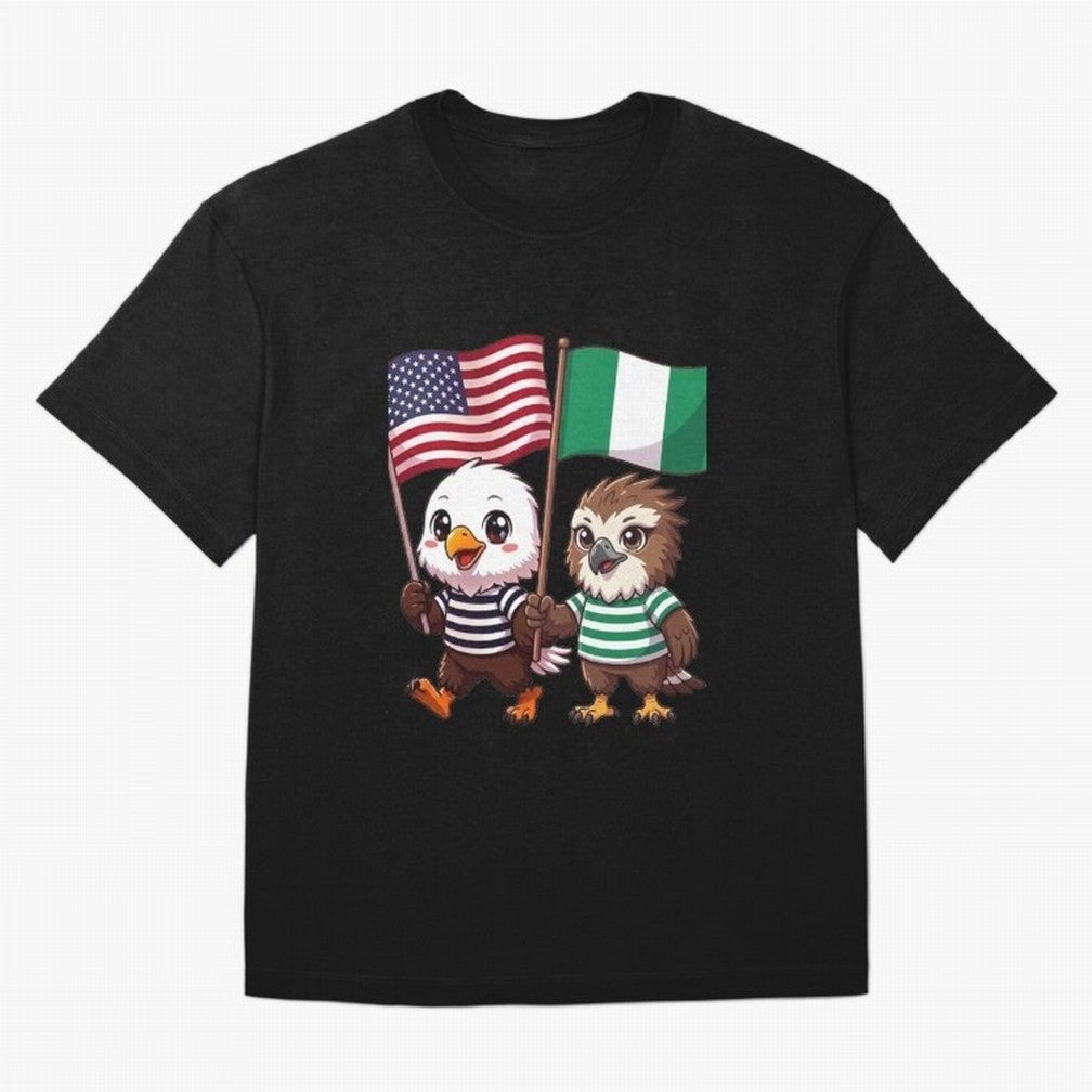 the American eagle and its friend the Nigerian eagle Classic T-Shirt Enjoy the FIFA World Cup 2026 USA Canada Mexico Journey through Cristiano Ronaldo Highlights, England, France and Netherlands Pride, Classic Soccer Heritage, Championship
