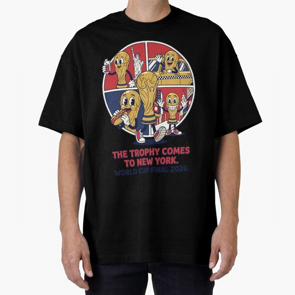 The Trophy Comes to New York ¡ª World Cup Final V2 Classic T-Shirt Bring Home the FIFA World Cup 2026 Journey through Mbappe Highlights, Germany Pride, Retro Football Energy, Iconic Rivalries, Trophy Chase Drama and Stadium Atmosphere; Perfect for