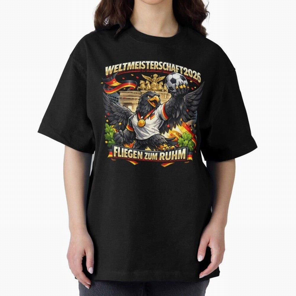 German Eagle World Cup 2026 Football Fan Art Classic T-Shirt Make Memories around Match Day Hype around FIFA World Cup 2026, Mbappe and Neymar, Germany, Soccer Culture, Superstar Moments, National Team Dreams and Competitive Fire; Made for Die Hard