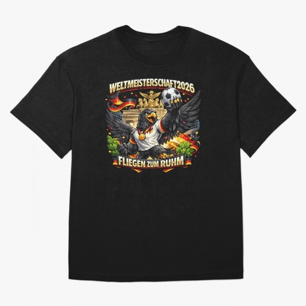 German Eagle World Cup 2026 Football Fan Art Classic T-Shirt Make Memories around Match Day Hype around FIFA World Cup 2026, Mbappe and Neymar, Germany, Soccer Culture, Superstar Moments, National Team Dreams and Competitive Fire; Made for Die Hard