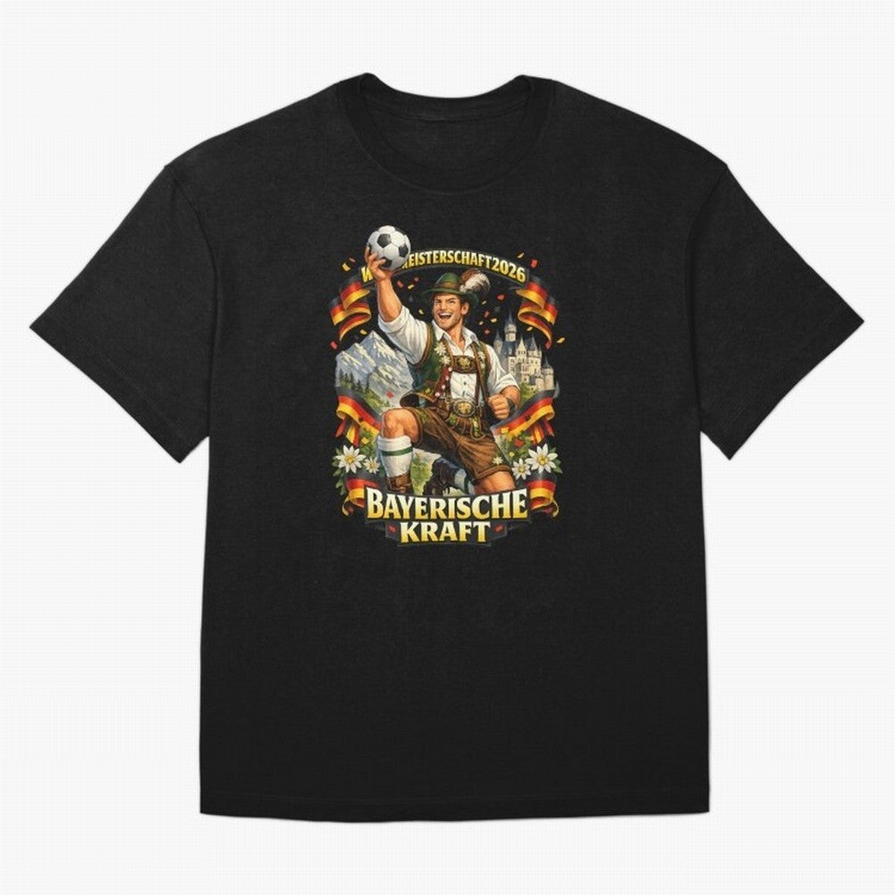 Bayerische Kraft World Cup 2026 Germany Fan Classic T-Shirt Bring a Vintage Feel to the FIFA World Cup 2026 Journey through Mbappe Highlights, France and Portugal Pride, Global Supporter Spirit, Legendary Goals, National Colors and Tournament