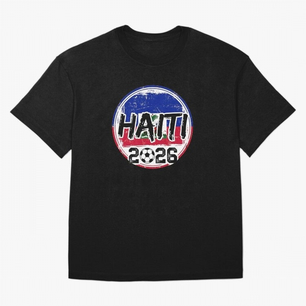 Haiti World Cup 2026 Soccer Fan Game Day T-Shirt Feel FIFA World Cup 2026 Group Stage for Fans of Cristiano Ronaldo, Haaland and CR7 and Netherlands, Bringing Fan Favorite Moments, National Team Passion, Big Match Drama and Soccer History; Built