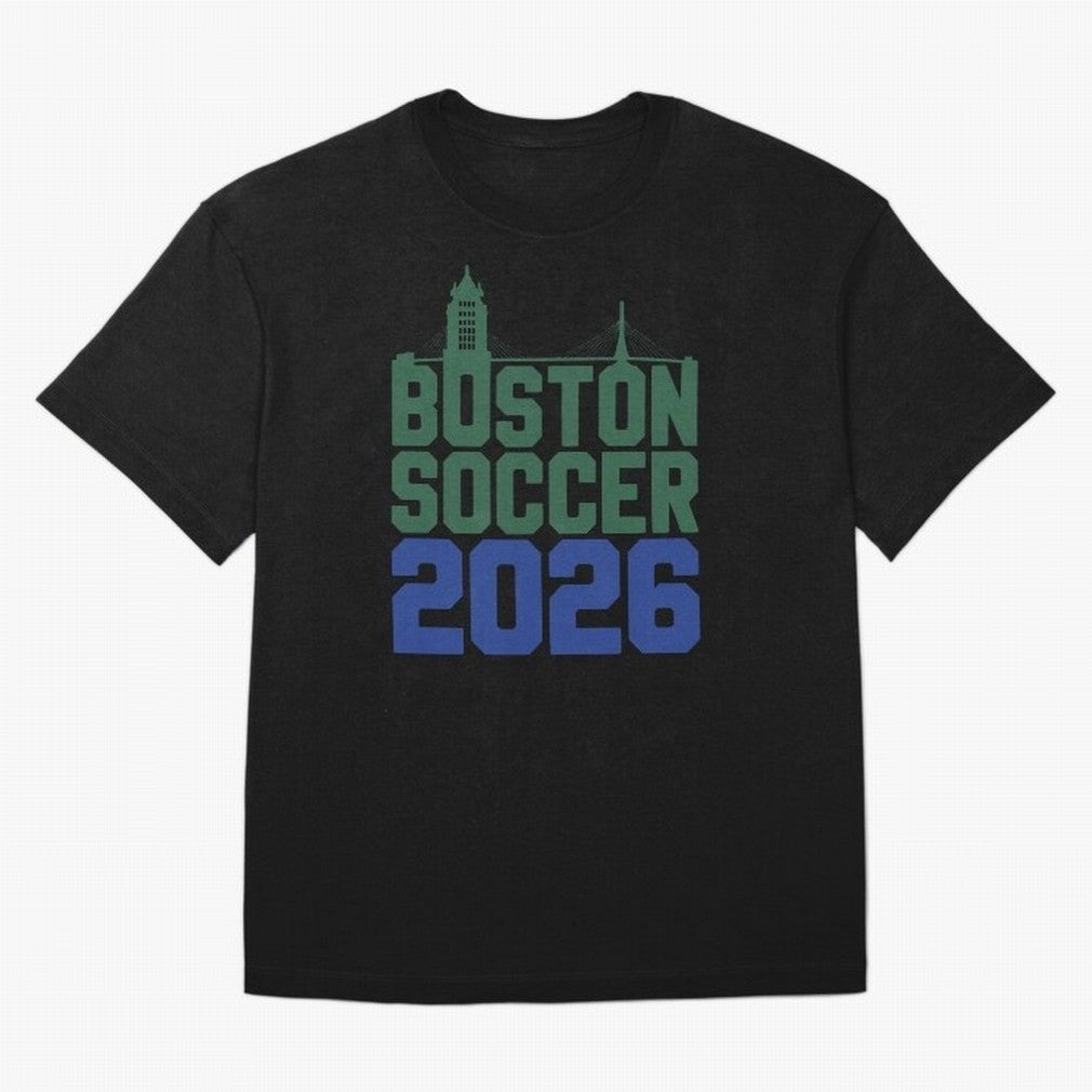 Boston Soccer 2026 Massachusetts Football Fan Classic T-Shirt Relive the Noise and Pride of FIFA World Cup 2026 Group Stage Centered on Messi, CR7 and Mbappe, Germany Energy, Football Festival Excitement, Trophy Ambitions, Country Rivalries and