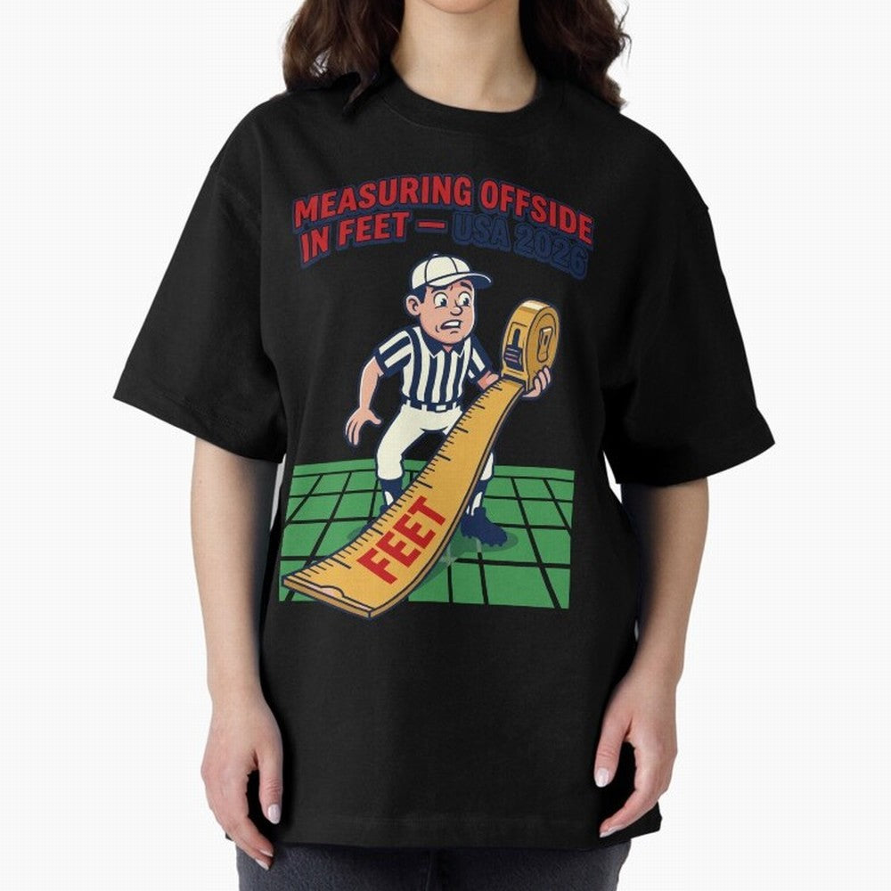 Measuring Offside in Feet ¡ª USA 2026 V1 Classic T-Shirt Honor the Beautiful Game during Match Day Hype around FIFA World Cup 2026 USA Canada Mexico, Cristiano Ronaldo, Haaland and CR7, England and Germany, Football Festival Excitement, Trophy