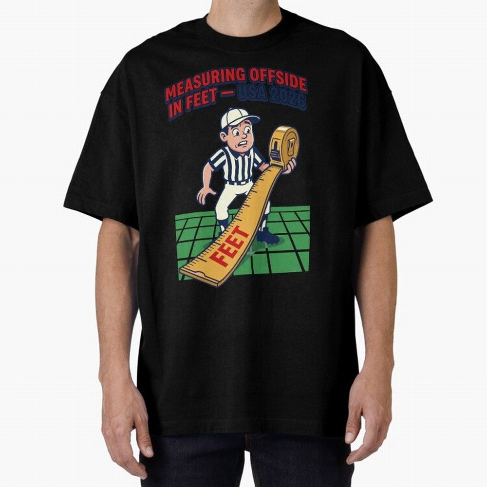 Measuring Offside in Feet ¡ª USA 2026 V1 Classic T-Shirt Honor the Beautiful Game during Match Day Hype around FIFA World Cup 2026 USA Canada Mexico, Cristiano Ronaldo, Haaland and CR7, England and Germany, Football Festival Excitement, Trophy