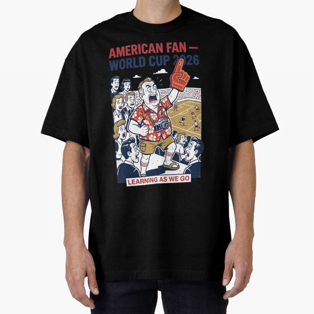 American Fan ¡ª World Cup 2026 ¡ª Learning as We Go V1 Classic T-Shirt Upgrade FIFA World Cup 2026 Spirit, Featuring Germany, Haaland and Mbappe, Stadium Chants, National Pride, Trophy Dreams and Unforgettable Football Memories; Great for Watch