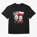 The American eagle and its friend, the Polish eagle Classic T-Shirt Fuel Your Fan Pride for the FIFA World Cup 2026 Journey through Messi and Cristiano Ronaldo Highlights, Argentina and Brazil Pride, Vintage Soccer Flavor, Modern Football Stars,