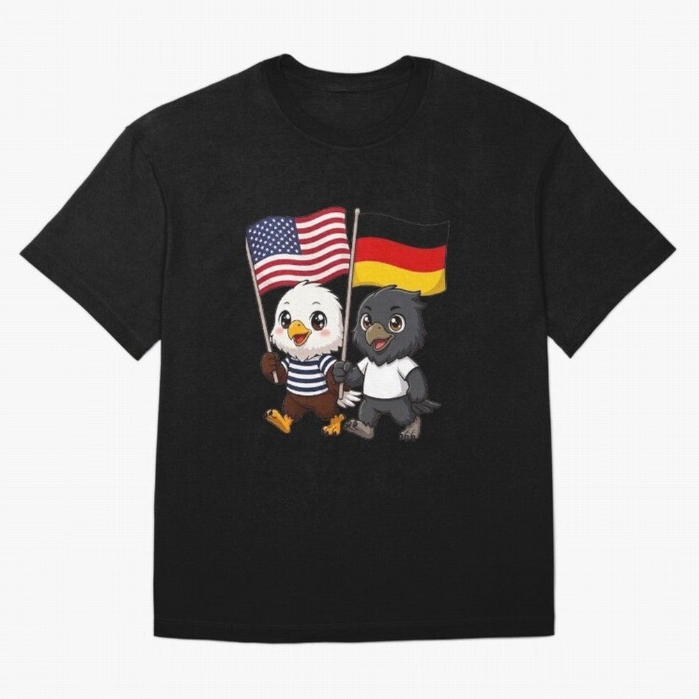 The American eagle and its friend the German eagle Classic T-Shirt Support Iconic Players in Global Football Passion for FIFA World Cup 2026 Group Stage, Capturing CR7 and Messi, Spain and Netherlands, Football Passion, Legendary Performances,