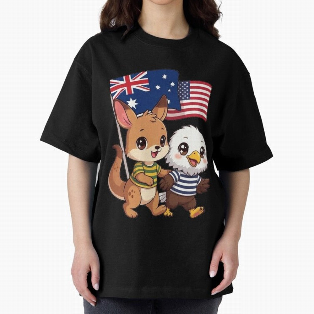 the Australian kangaroo and its friend the American eagle Classic T-Shirt Refresh FIFA World Cup 2026 Featuring Neymar, Germany Energy, Stadium Memories, Football Loyalty, International Chants and Championship Tradition; Great for Watch Parties,