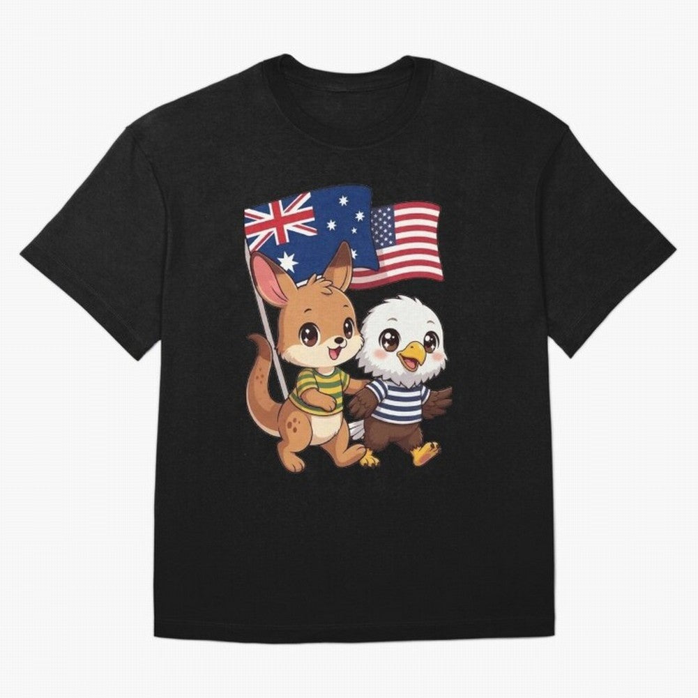 the Australian kangaroo and its friend the American eagle Classic T-Shirt Refresh FIFA World Cup 2026 Featuring Neymar, Germany Energy, Stadium Memories, Football Loyalty, International Chants and Championship Tradition; Great for Watch Parties,