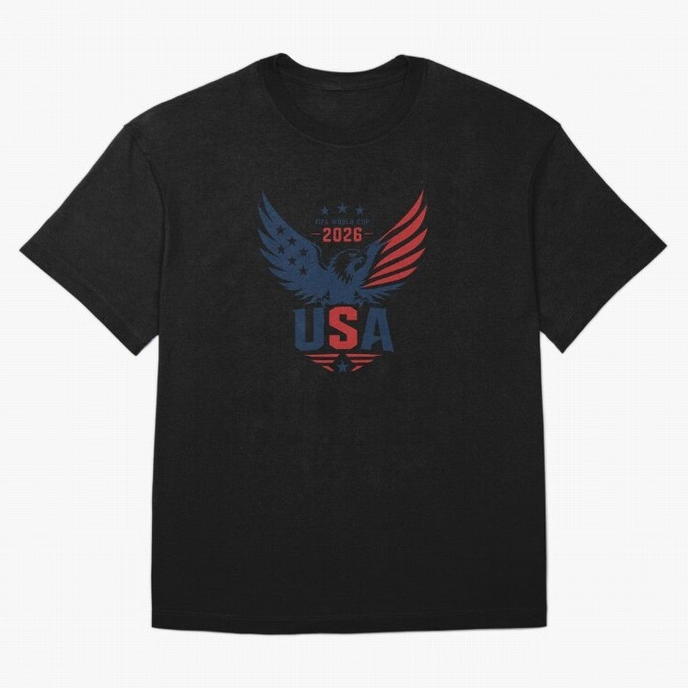 FIFA World Cup 2026 USA Eagle ¨C Patriotic Soccer Art Classic T-Shirt Feel the Heartbeat of FIFA World Cup 2026 Spirit, with Argentina, Neymar, Football Festival Excitement, Trophy Ambitions, Country Rivalries and Star Player Buzz; Perfect for